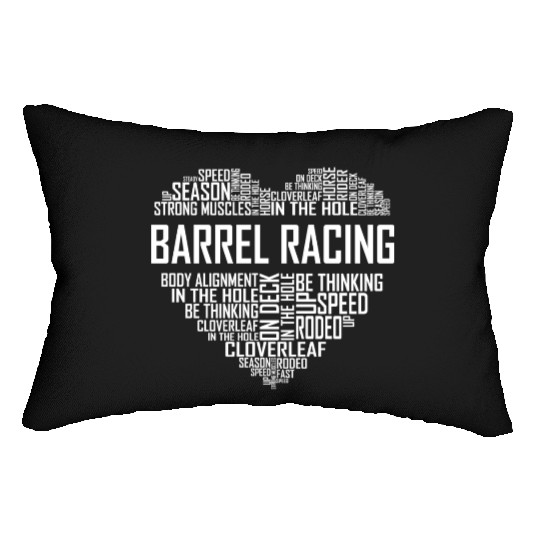Barrel Racing - Heart Lumbar Pillows