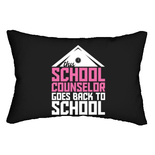 Back To School School Counselor Lumbar Pillows