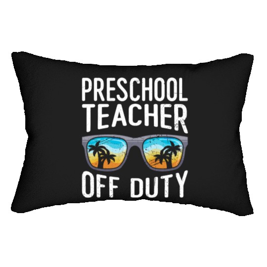 Preschool kindergarten educator off duty teacher Lumbar Pillows