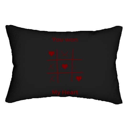 XOXO ,you won my heart couples Lumbar Pillows valentine