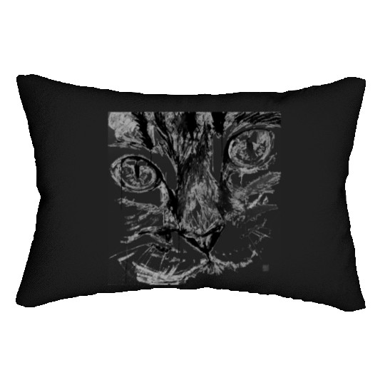 cat face Lumbar Pillows