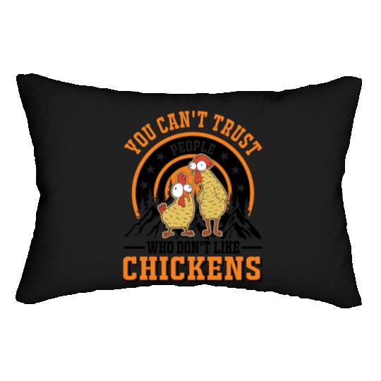 Chickens Chicken Farm Farmer Lumbar Pillows