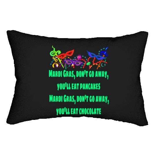 Mardi Gras 2023 Costume With Mask Lumbar Pillows