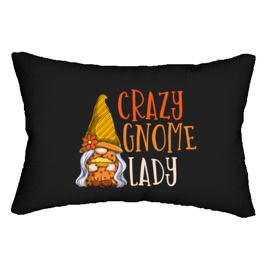 Gnomes - Gnome Collecting - Gnome Collector Lumbar Pillows