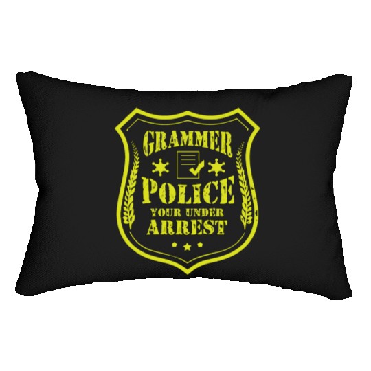 Grammer Police - English Teacher Lumbar Pillows