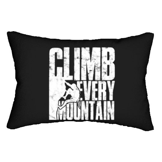 Climb Every Mountain - Mountaineering Lumbar Pillows