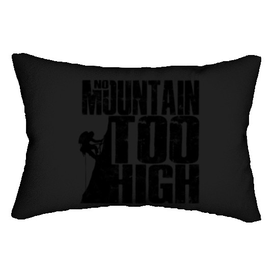 No Mountain Too High - Mountaineering Lumbar Pillows