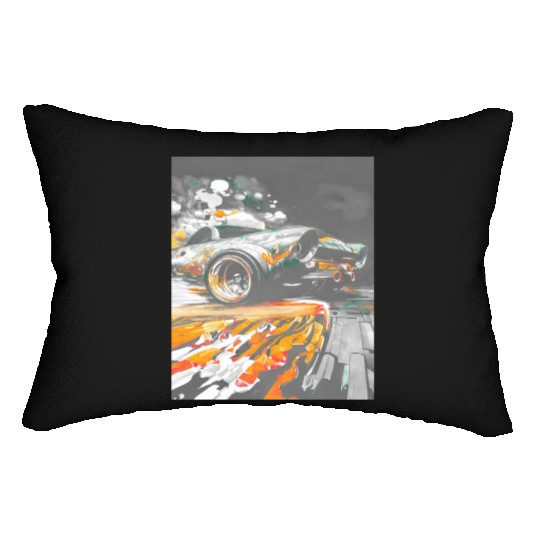Car Muscle Car Vintage Retro classic car Lumbar Pillows