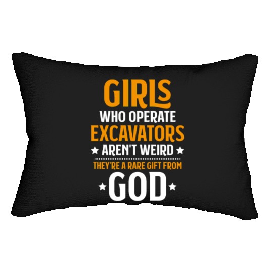 Heavy Equipment Operator Excavator Driver Operator Lumbar Pillows