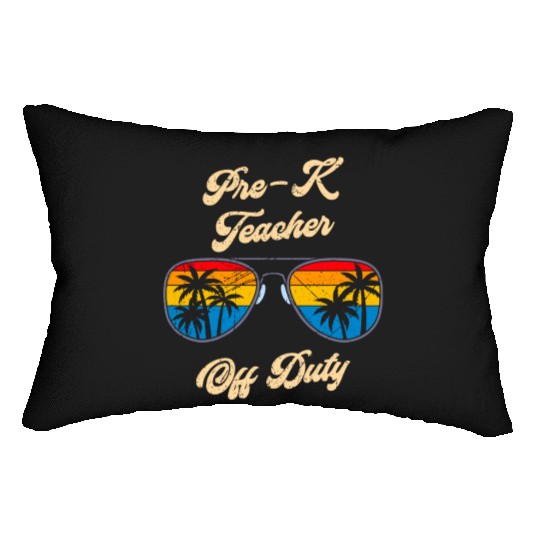 Preschool kindergarten educator off duty teacher Lumbar Pillows