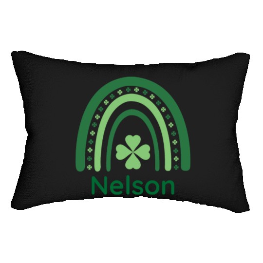 Nelson Clover Charm Boho Rainbow Lumbar Pillows