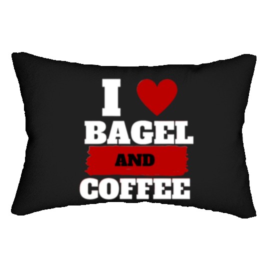 bagel and coffee, coffee meet bagel quotes gift Lumbar Pillows