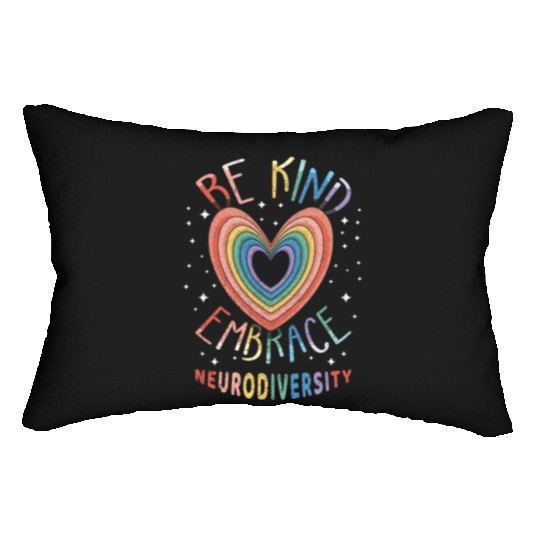 Embrace Neurodiversity Puzzle Autism Awareness Lumbar Pillows