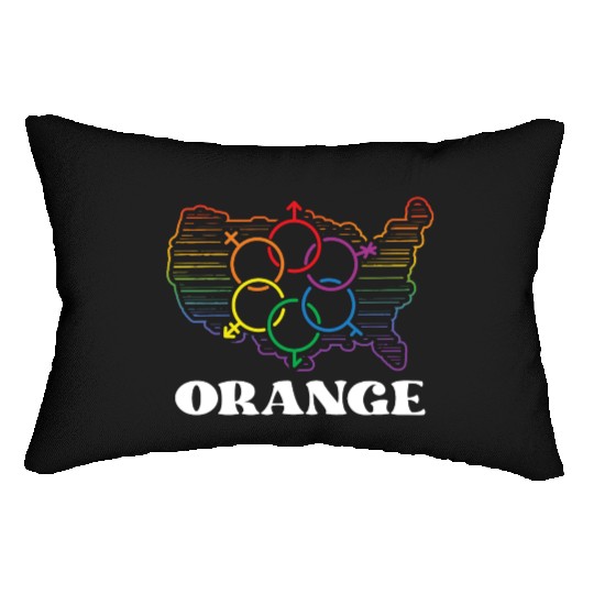Pride Month Pride Flag LGBT Community LGBTQ Flag Lumbar Pillows