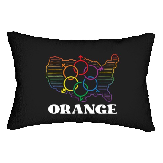 Pride Month Pride Flag LGBT Community LGBTQ Flag Lumbar Pillows