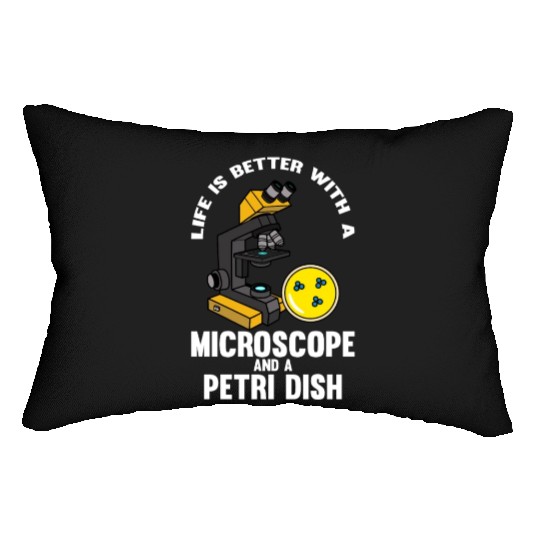 Biology Biologist Microscope Lumbar Pillows