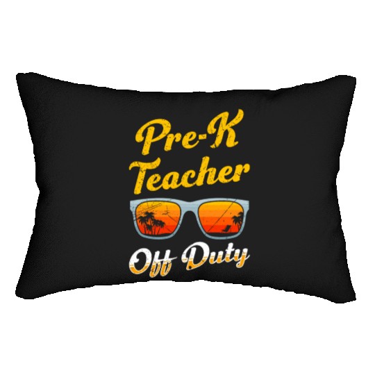 Preschool kindergarten educator off duty teacher Lumbar Pillows