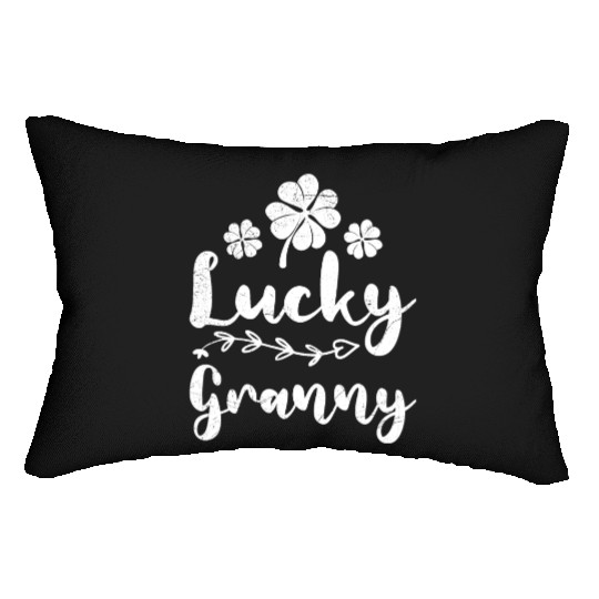 Lucky Granny St. Patrick's Day Ireland Grandma Lumbar Pillows