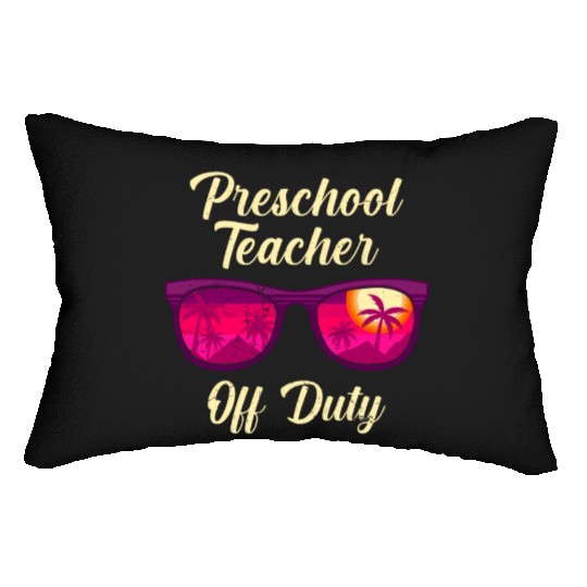 Preschool kindergarten educator off duty teacher Lumbar Pillows