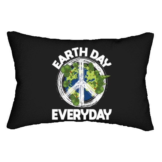 Earth Day Everyday Nature Lover Climate Change Lumbar Pillows