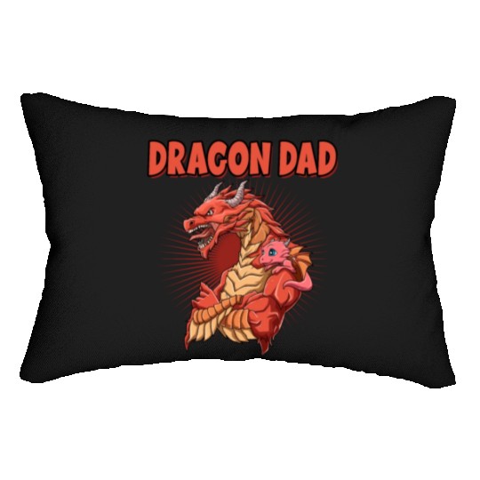 Dragon Dad for a Dragon lover dragon fan Lumbar Pillows