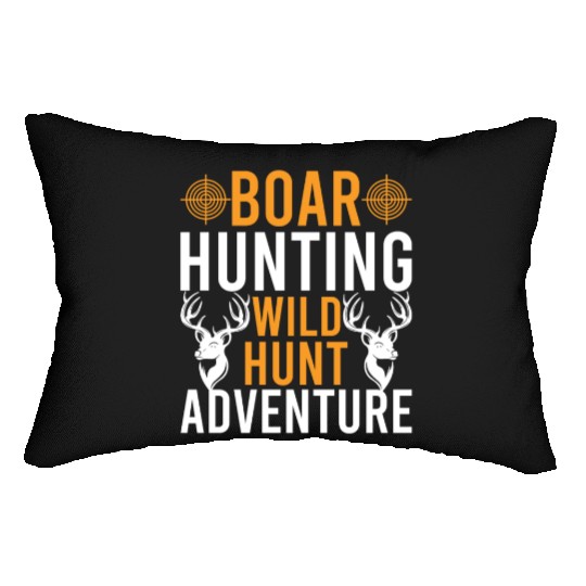 Boar Hunting Wild Hunt Adventure Lumbar Pillows