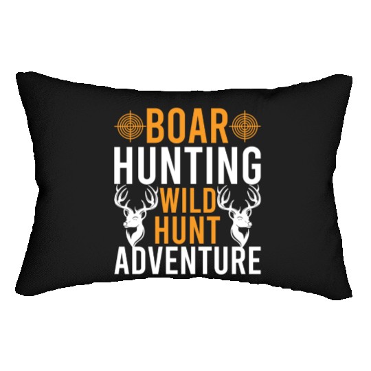 Boar Hunting Wild Hunt Adventure Lumbar Pillows