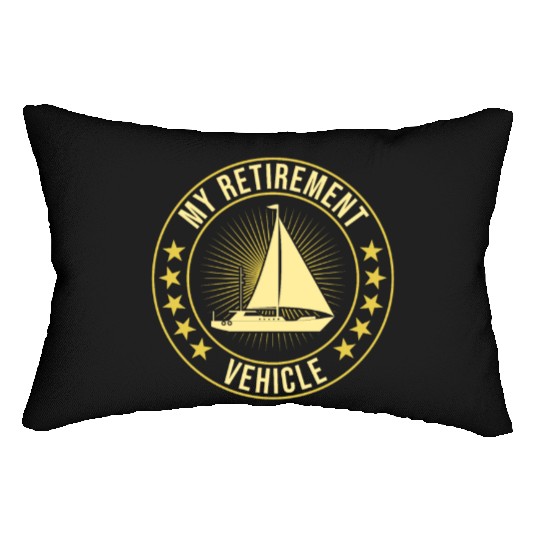 Retirement Vehicle Sailor Sailboat Lumbar Pillows
