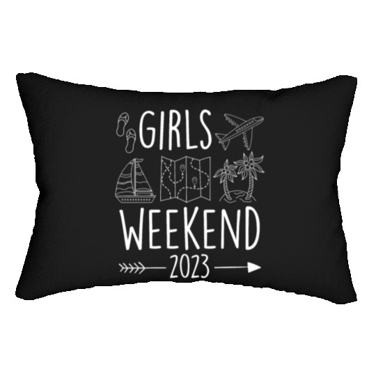 Girls Weekend 2023 Girls Trip Spring Break Lumbar Pillows