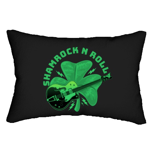 shamrock n roll Lumbar Pillows