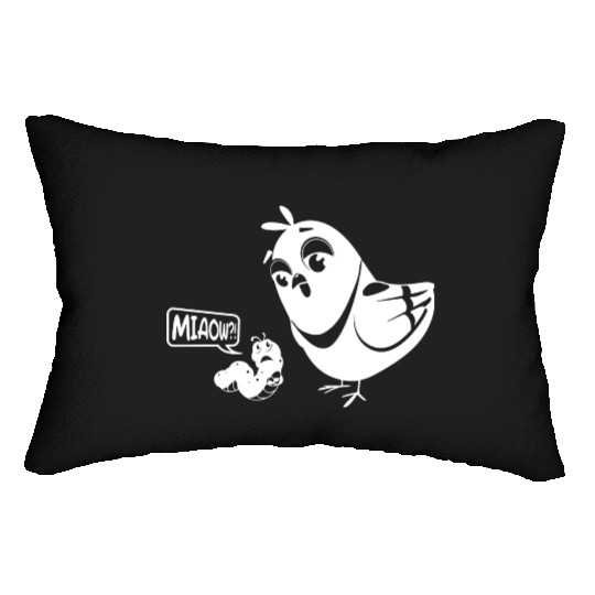 Novelty Bird and Worm Lumbar Pillows