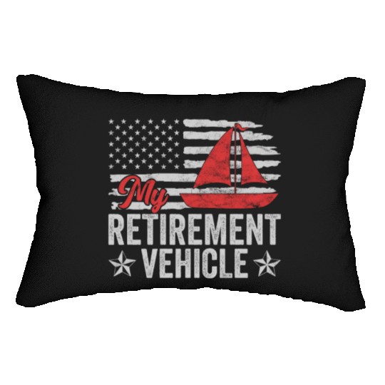 Retirement Vehicle Sailor Sailboat Lumbar Pillows