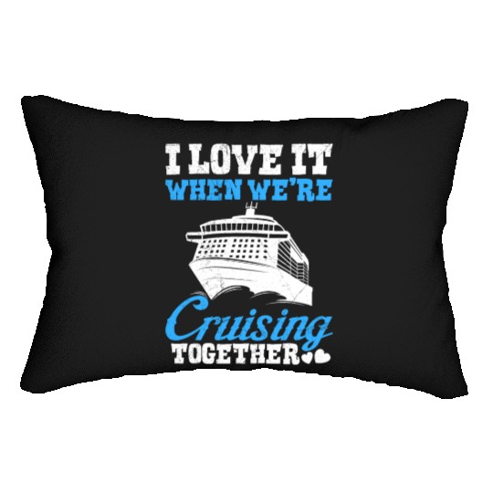 Cruising together cruise vacation spring break Lumbar Pillows