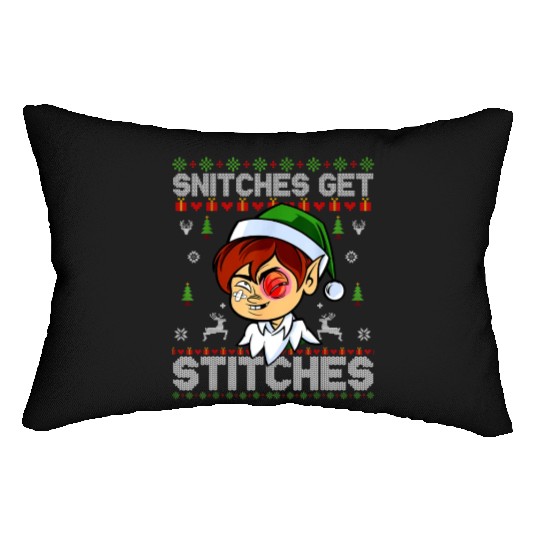 Warrior 12 Snitches Get Stitches Lumbar Pillows