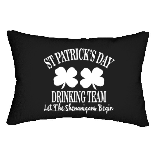 St Patrick Day Drinking Team Let The Shenanigan Lumbar Pillows