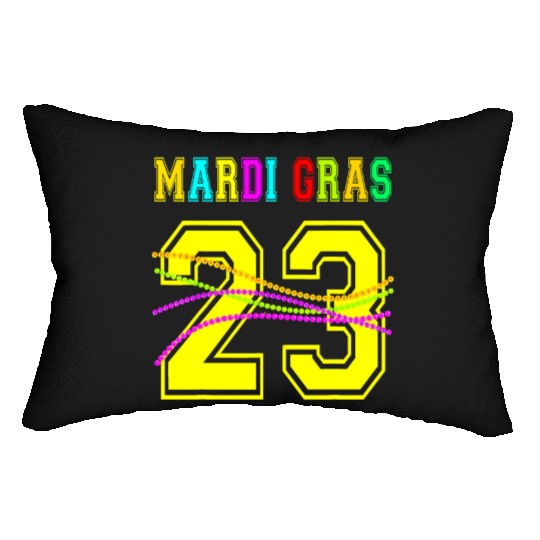 2023 Mardi Gras New Orleans Party Beads Bourbon St Lumbar Pillows