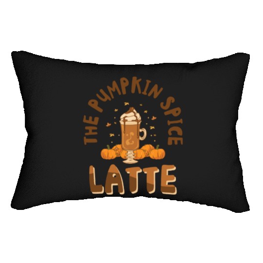 Pumpkin Spice Latte Halloween Coffee Lover Tarot Lumbar Pillows
