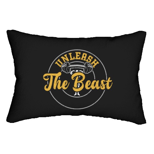 Unleash The Beast - Gym Lumbar Pillows