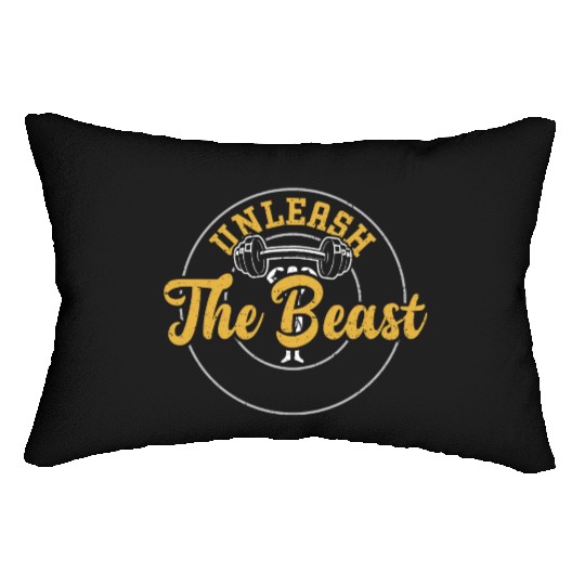 Unleash The Beast - Gym Lumbar Pillows