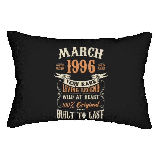 March 1996 Birthday Surprise Lumbar Pillows