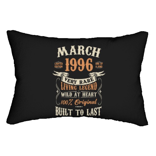 March 1996 Birthday Surprise Lumbar Pillows