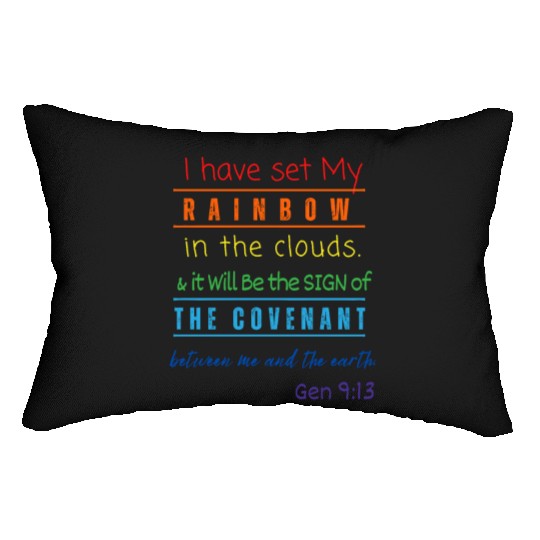 Rainbow, Chroma, Spectrum Splash, Colorburst Lumbar Pillows