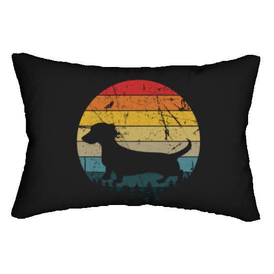 Dachshund Gift Dixie Wiener Doxie Dackel Lumbar Pillows