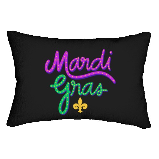Mardi Gras Carnival Fiesta Party Louisiana New Orl Lumbar Pillows