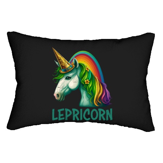 Unicorn St Patrick's Day women Ireland Lepricorn Lumbar Pillows