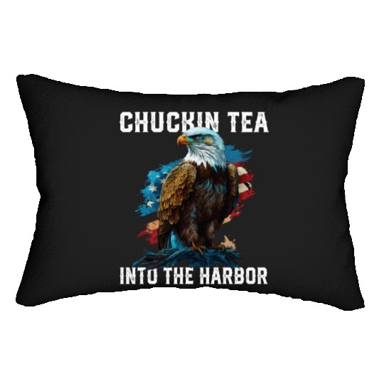 Chuckin Tea Into The Harbor Tea Drinker Fourth of Lumbar Pillows