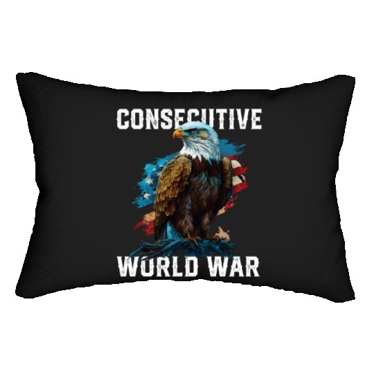 Consecutive World War American Veteran USA Fourth Lumbar Pillows