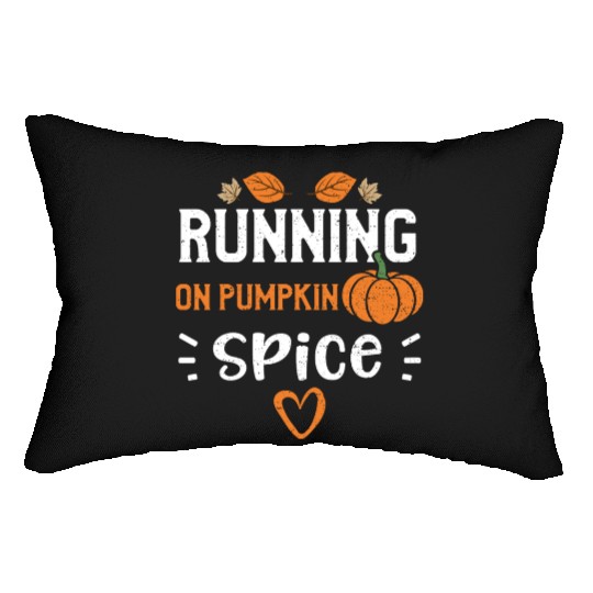 Running on Pumpkin Spice - Pumpkin Lumbar Pillows