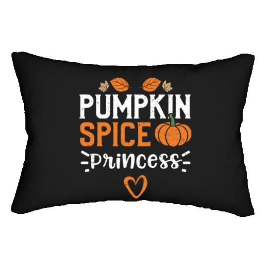 Pumpkin Spice Princess - Pumpkin Lumbar Pillows