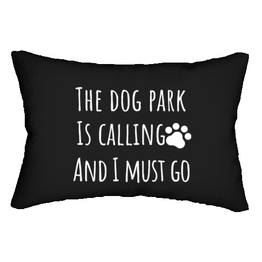 dog park dog mom dad Lumbar Pillows